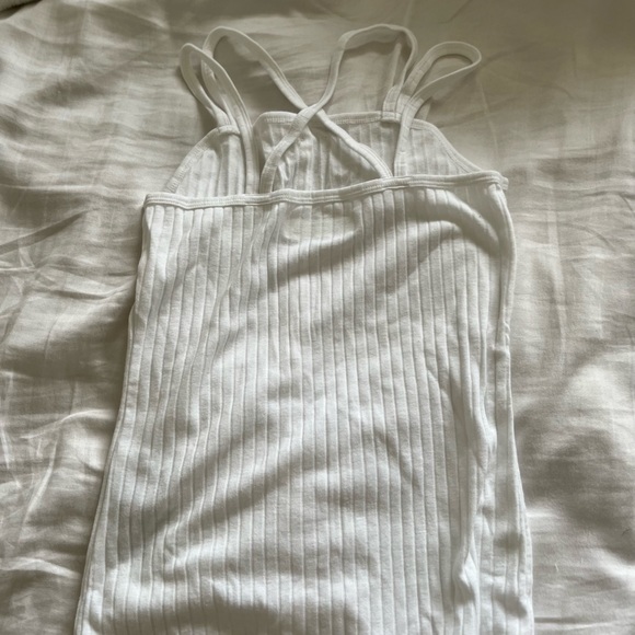 Girls ribbed button up tank top - Picture 4 of 5